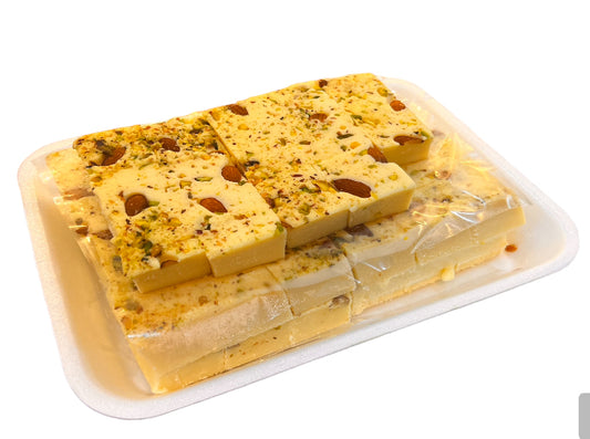 Special Plain Burfi (with Almonds and Pistachio) (2.5kg Tray)