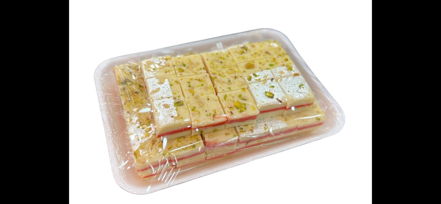 Kalakand Gulkand (Rose) Burfi (2.5kg Tray)